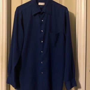 Van Heusen Men’s LS Silk Dress Shirt WF 16.5 32/33